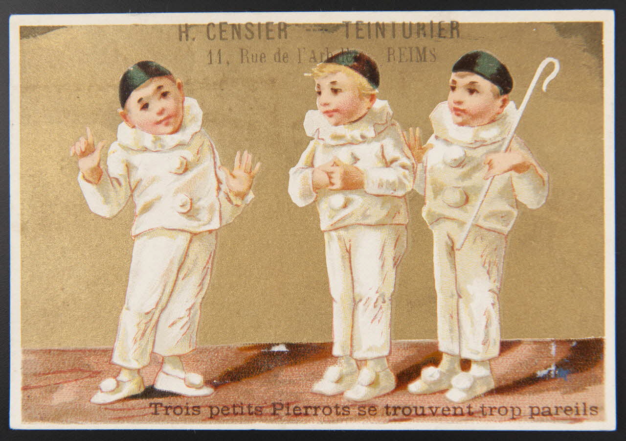 Jehenne carte réclame chromo Paris 1885-1935 1995.1.599.1 Photo