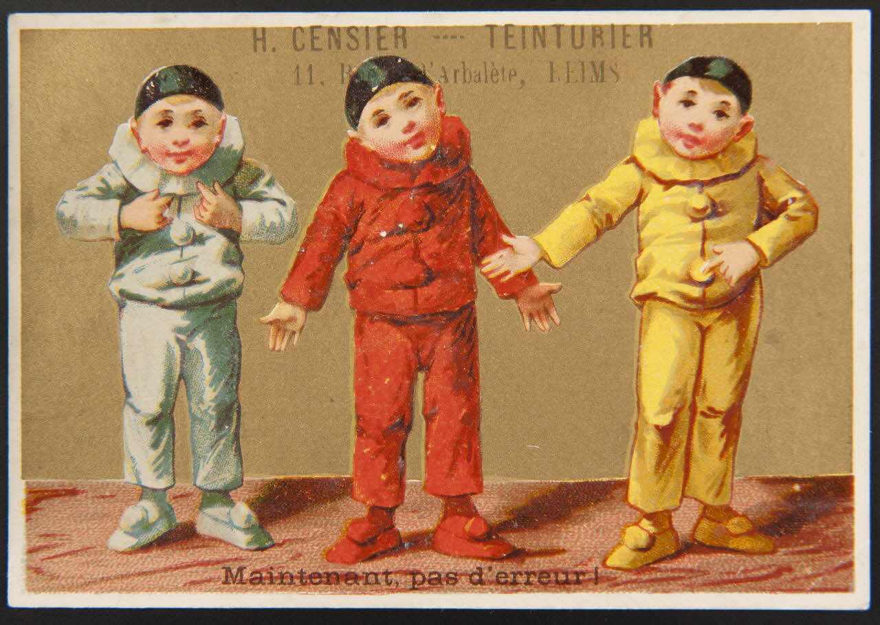 Jehenne carte réclame chromo Paris 1885-1935 1995.1.599.5 Photo