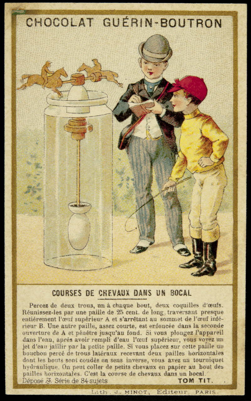 Vallet-Minot et Cie carte réclame chromo Paris 1889 1995.1.615.16 Photo