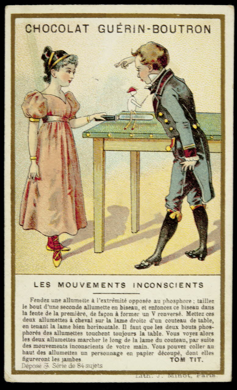 Vallet-Minot et Cie carte réclame chromo Paris 1889 1995.1.615.39 Photo