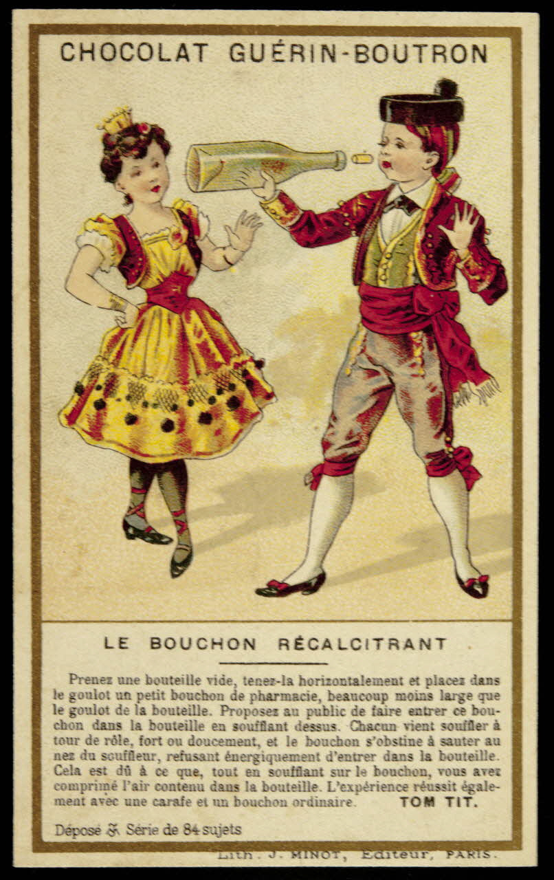 Vallet-Minot et Cie carte réclame chromo Paris 1889 1995.1.615.5 Photo