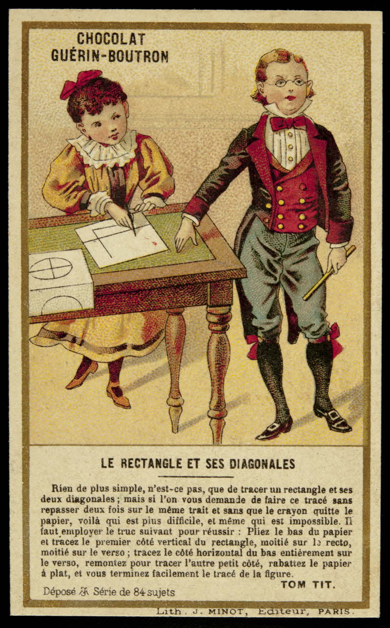 Vallet-Minot et Cie carte réclame chromo Paris 1889 1995.1.615.51 Photo