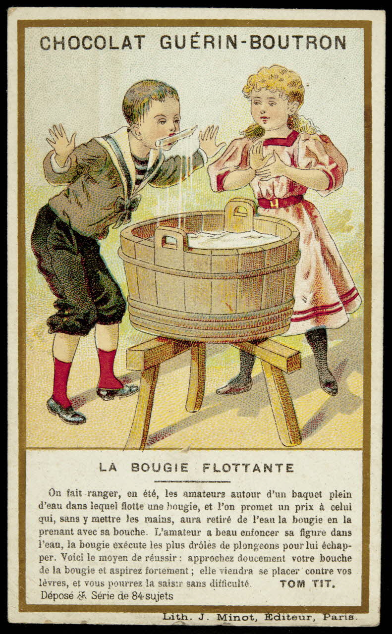 Vallet-Minot et Cie carte réclame chromo Paris 1889 1995.1.615.7 Photo