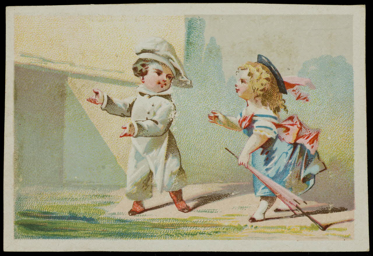 Romanet carte réclame chromo Paris 1877-1907 1995.1.712.2 Photo