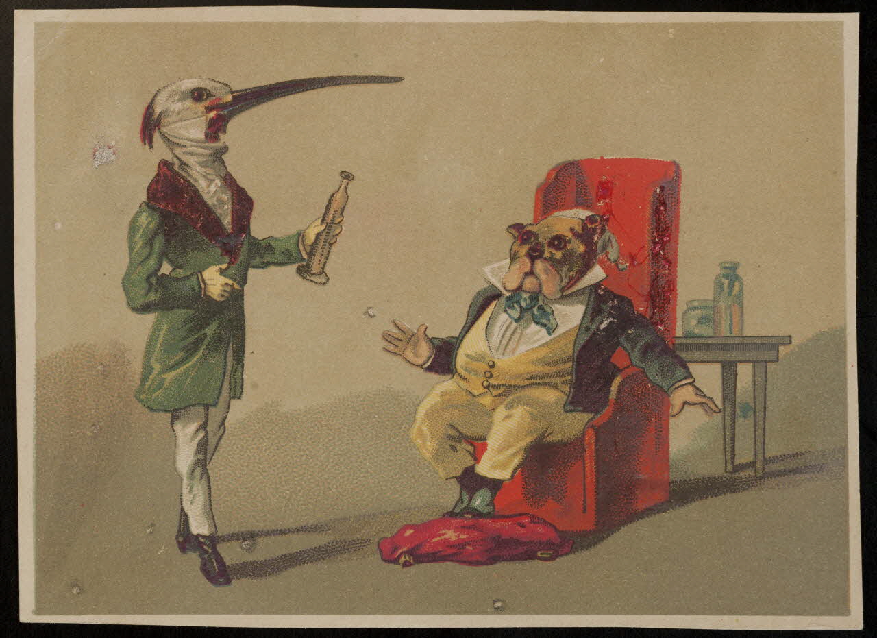 Romanet carte réclame chromo Paris 1877-1907 1995.1.791.2 Photo