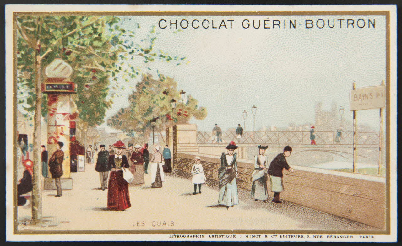 Minot J. et compagnie carte réclame chromo Paris 1889 1995.1.82.4 Photo