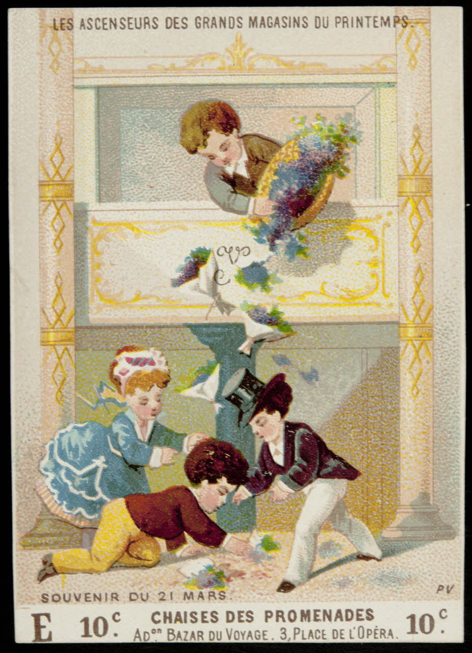 Testu & Massin carte réclame chromo Paris 1876-1878 1995.1.839.3 Photo