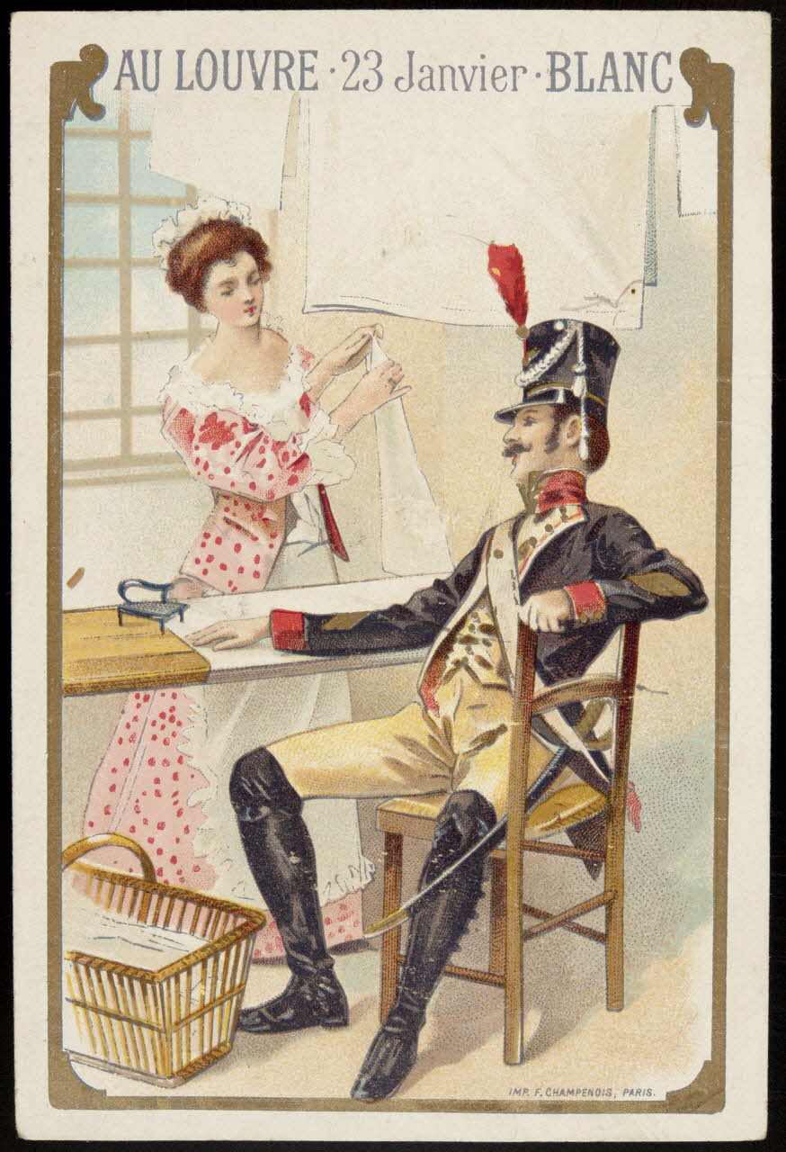 Testu & Massin carte réclame chromo Paris 1886-1903 1995.1.842.1 Photo