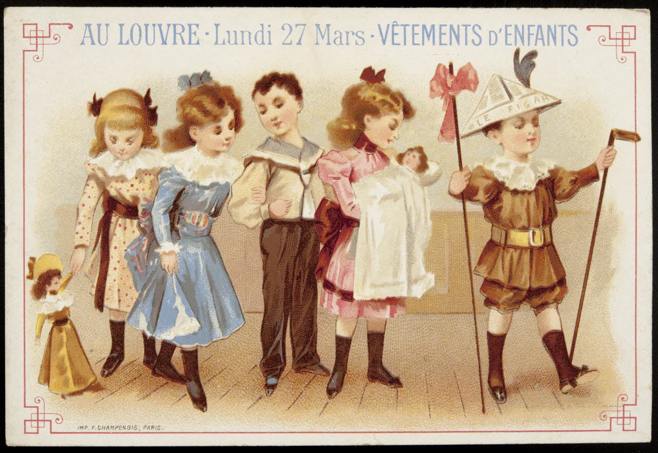 Testu & Massin carte réclame chromo Paris 1886-1903 1995.1.842.3 Photo