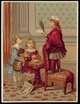 Testu & Massin carte réclame chromo Paris 1888-1889 1995.1.843.2  Photo