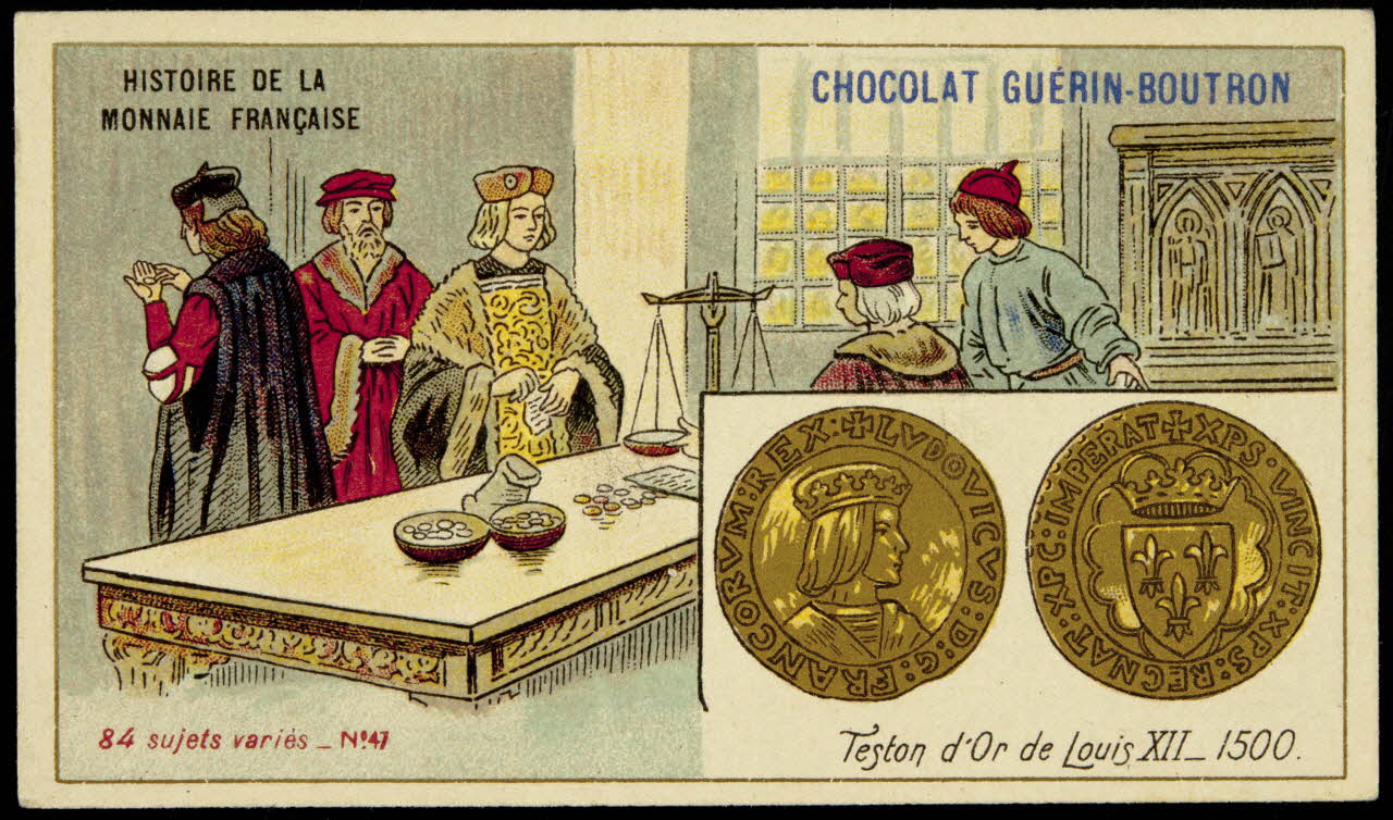 Testu & Massin carte réclame chromo Paris 1900-1903 1995.1.857.45 Photo Mucem