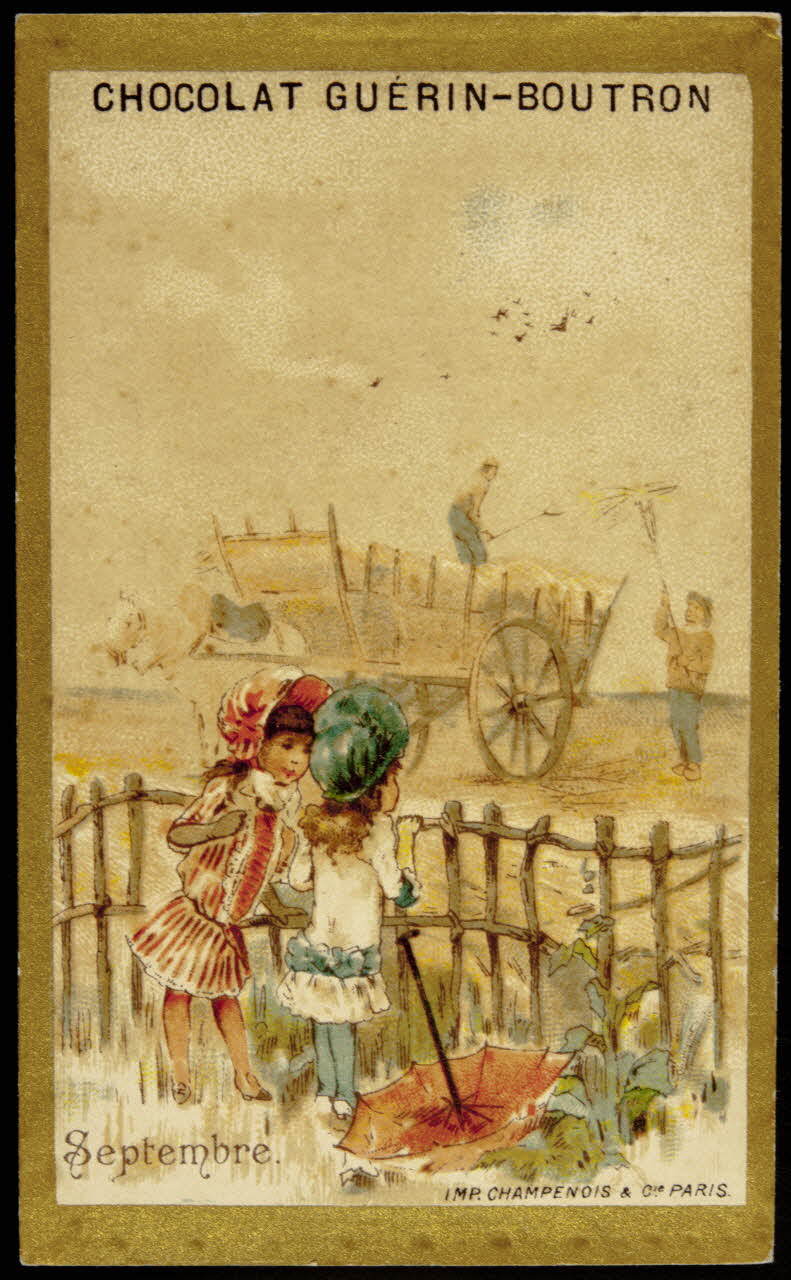 Testu & Massin carte réclame chromo Paris 1888-1889 1995.1.862.9  Photo