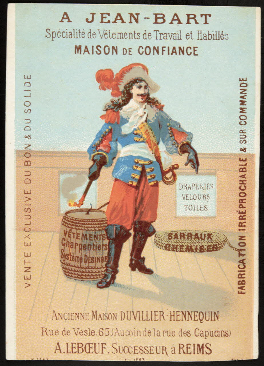 Imprimerie H. Laas carte réclame chromo Paris 1878-1900 1995.1.867 Photo