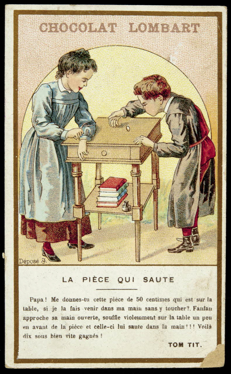 Tit Tom ; Vallet-Minot et Cie carte réclame chromo Paris 1889-1914 1995.1.870.37 Photo