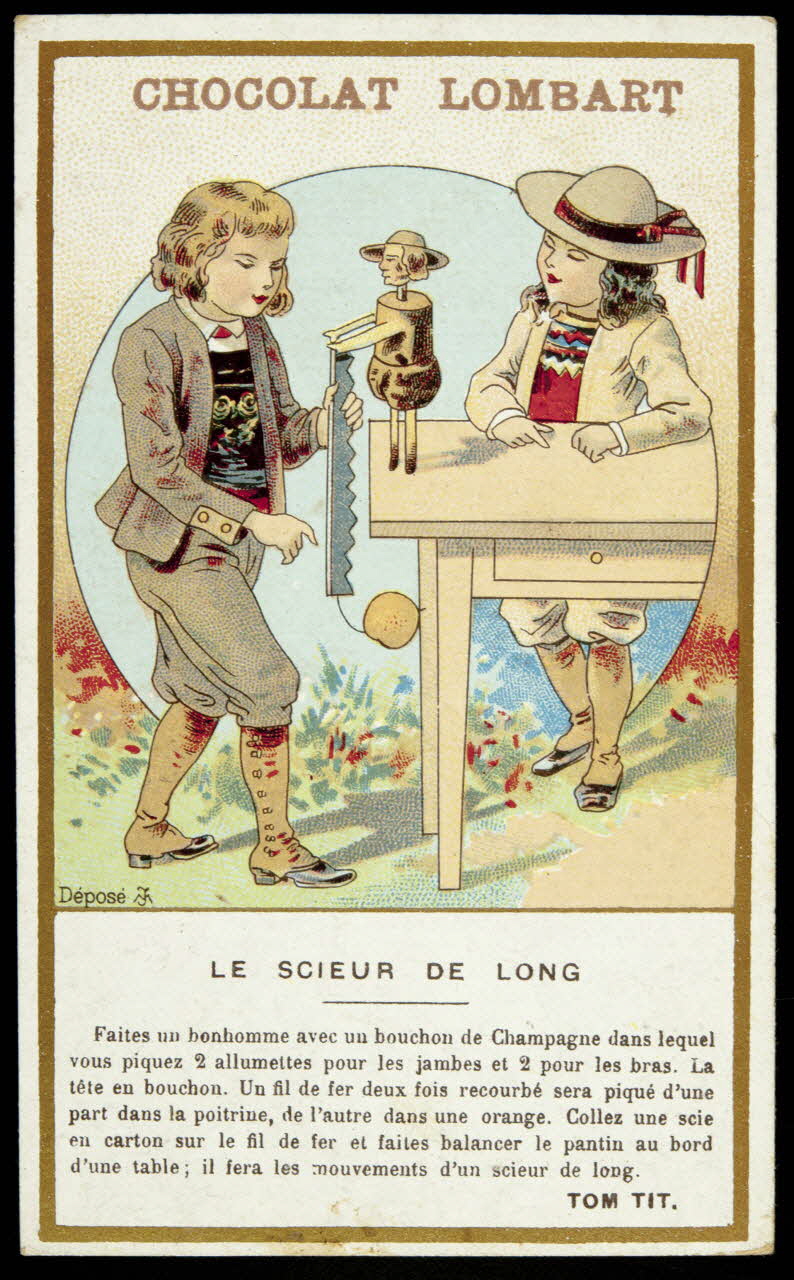 Tit Tom ; Vallet-Minot et Cie carte réclame chromo Paris 1889-1914 1995.1.870.44 Photo