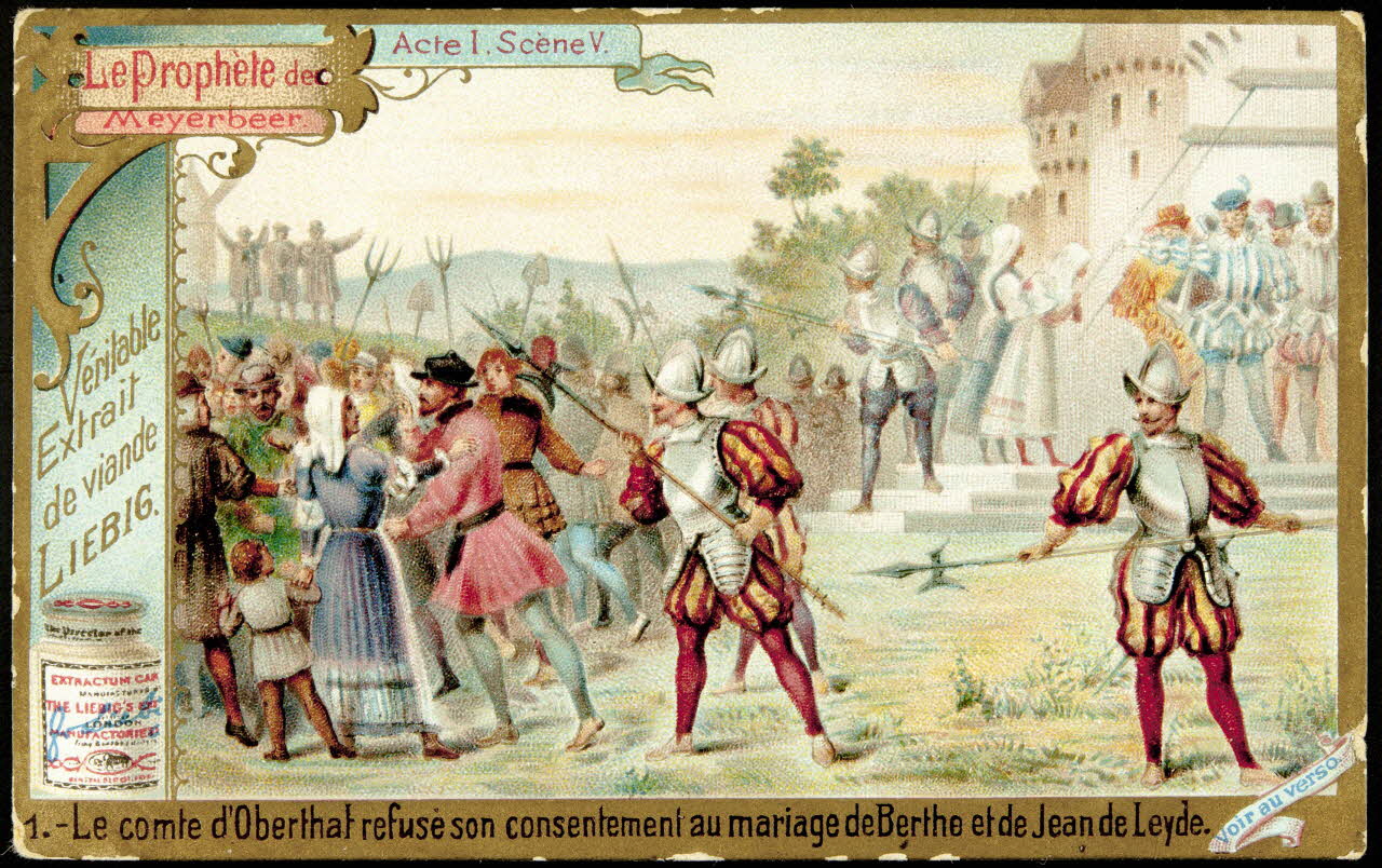 Liebig carte réclame chromo Anvers 1897 1995.1.873.1 Photo