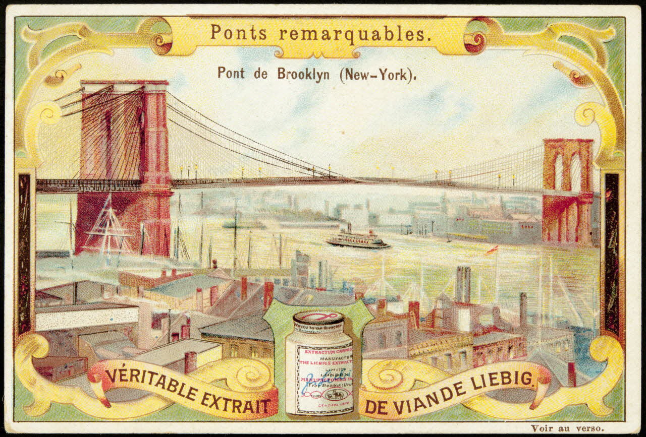 Liebig carte réclame chromo Anvers 1899 1995.1.886.3 Photo