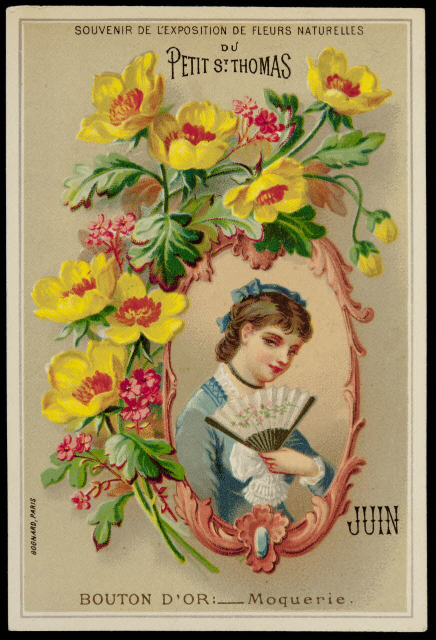 Bognard carte réclame chromo Paris 1876-1890 1995.1.89.5 Photo