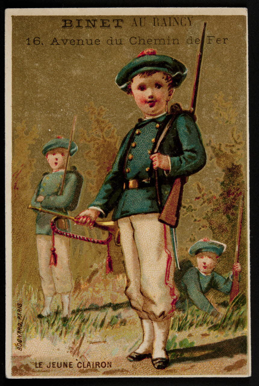 Bognard carte réclame chromo Paris 1876-1890 1995.1.92.1 Photo