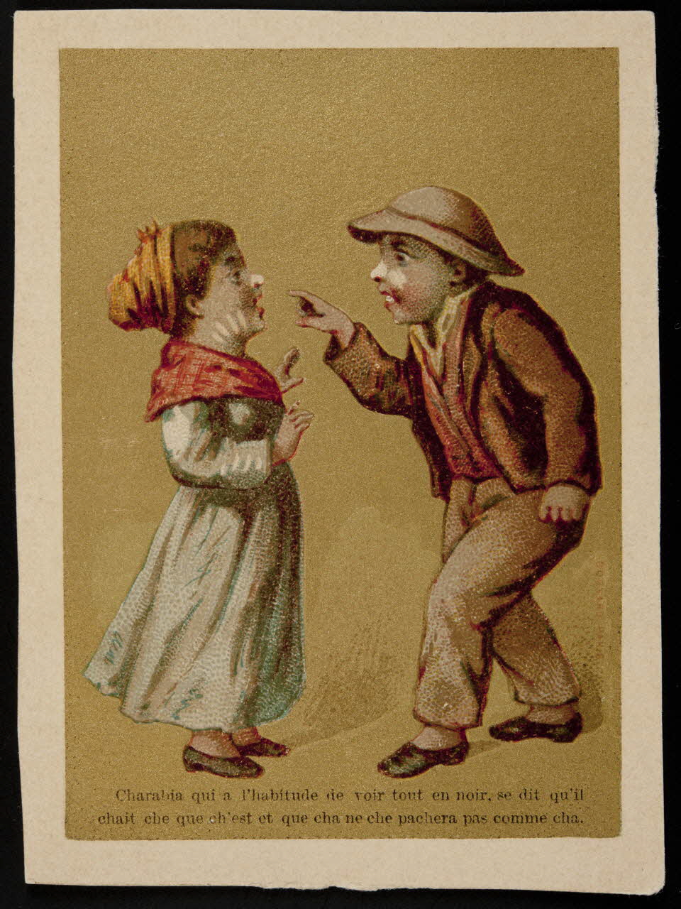 Bognard carte réclame chromo Paris 1876-1890 1995.1.93.4 Photo