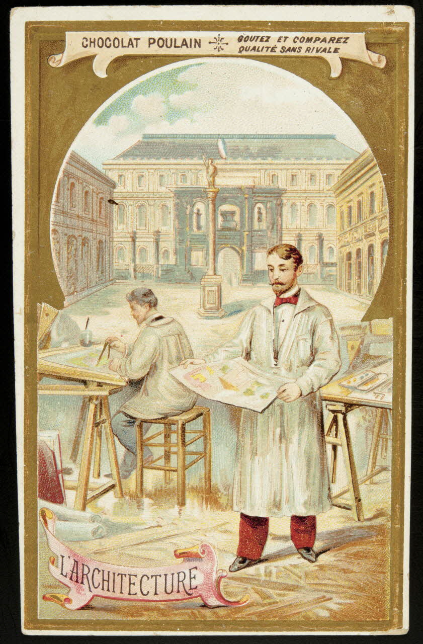 Imprimerie H. Laas carte réclame chromo Paris 1878-1905 1995.1.950.1 Photo