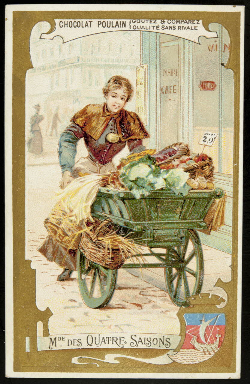 Imprimerie H. Laas carte réclame chromo Paris 1878-1905 1995.1.951.4 Photo