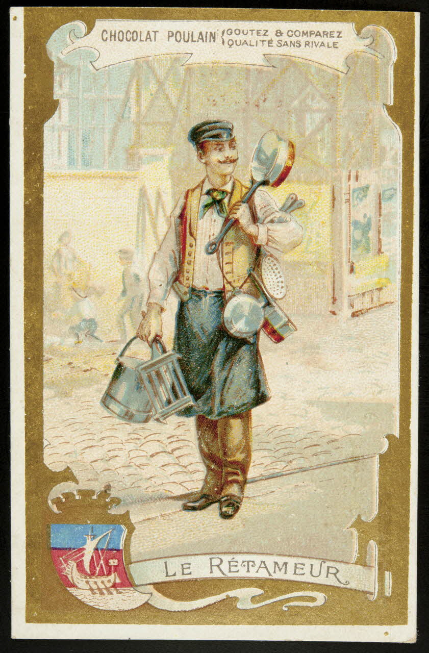 Imprimerie H. Laas carte réclame chromo Paris 1878-1905 1995.1.952.1 Photo