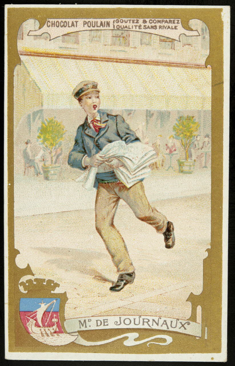 Imprimerie H. Laas carte réclame chromo Paris 1878-1905 1995.1.952.3 Photo