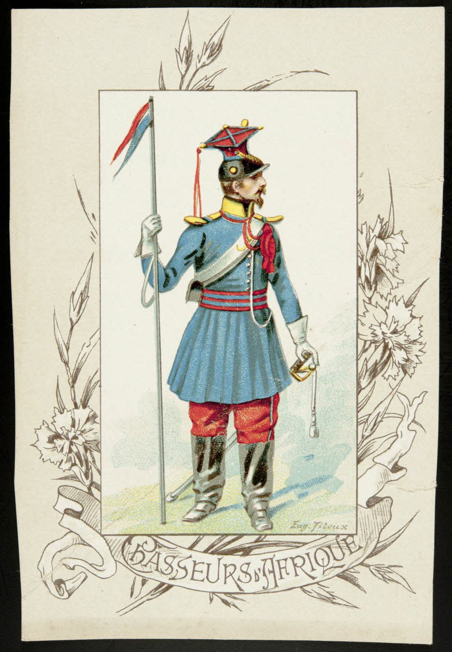 Titeur E. ; Imprimerie H. Laas carte réclame chromo Paris 1878-1905 1995.1.955.10 Photo