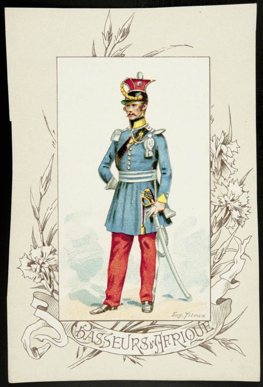 Titeur E. ; Imprimerie H. Laas carte réclame chromo Paris 1878-1905 1995.1.955.11 Photo