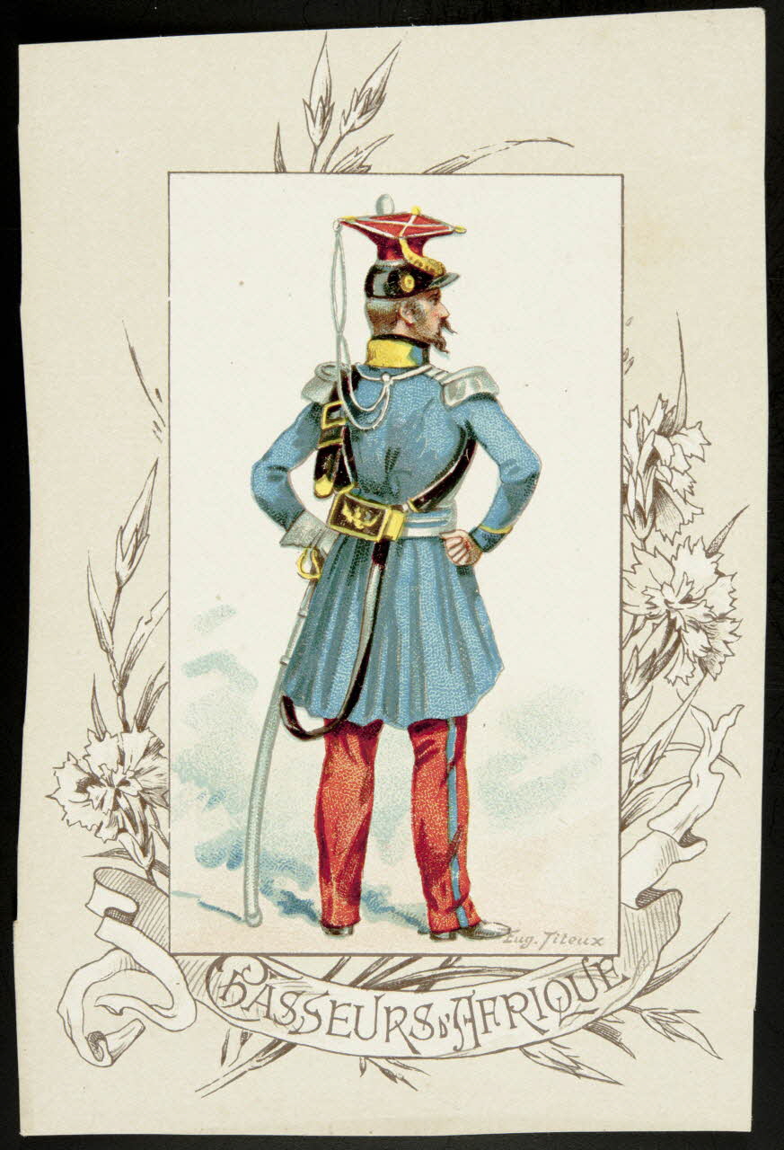 Titeur E. ; Imprimerie H. Laas carte réclame chromo Paris 1878-1905 1995.1.955.12 Photo