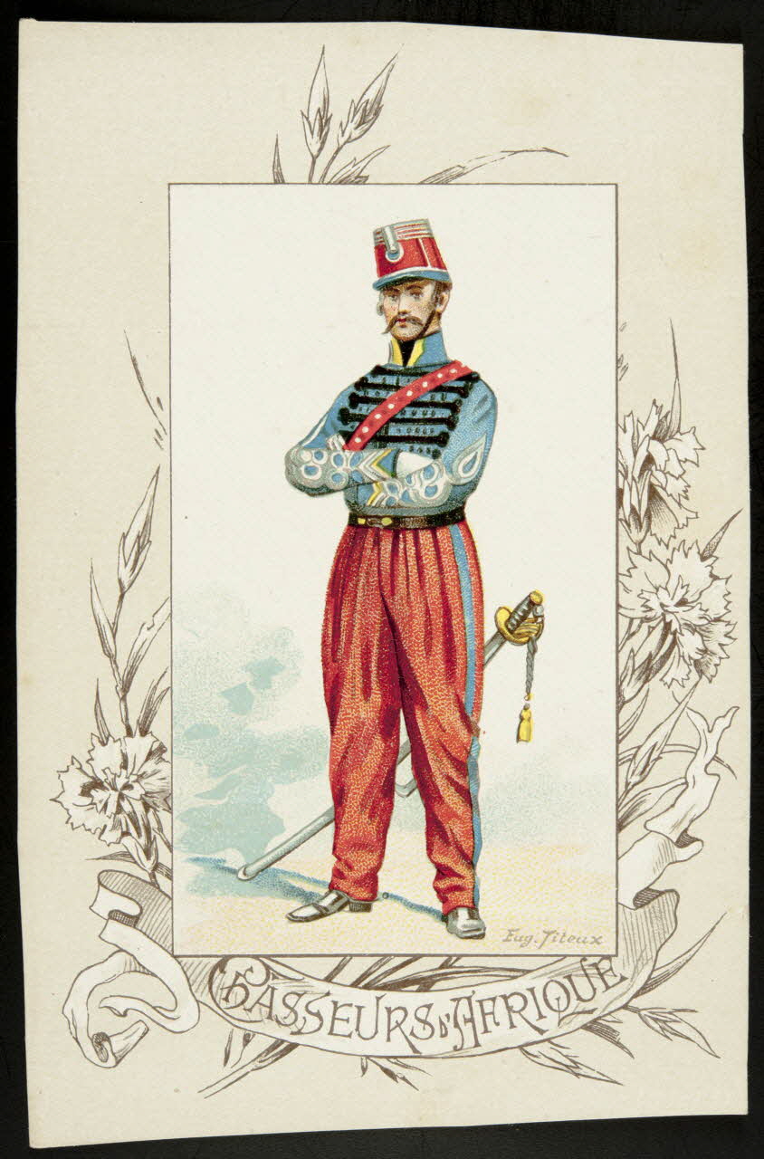 Titeur E. ; Imprimerie H. Laas carte réclame chromo Paris 1878-1905 1995.1.955.13 Photo