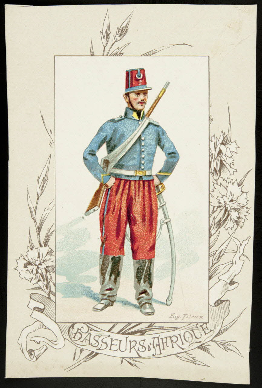 Titeur E. ; Imprimerie H. Laas carte réclame chromo Paris 1878-1905 1995.1.955.14 Photo