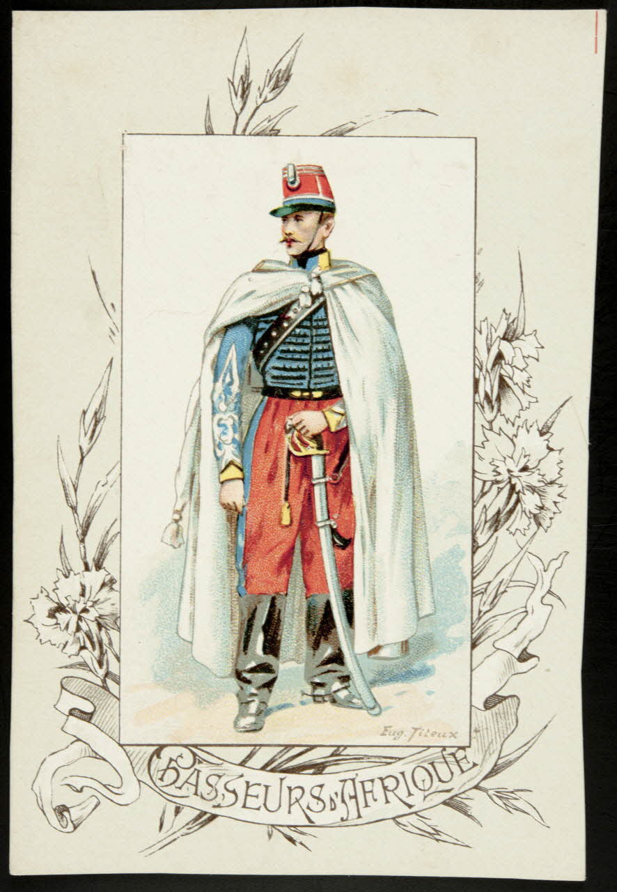 Titeur E. ; Imprimerie H. Laas carte réclame chromo Paris 1878-1905 1995.1.955.15 Photo