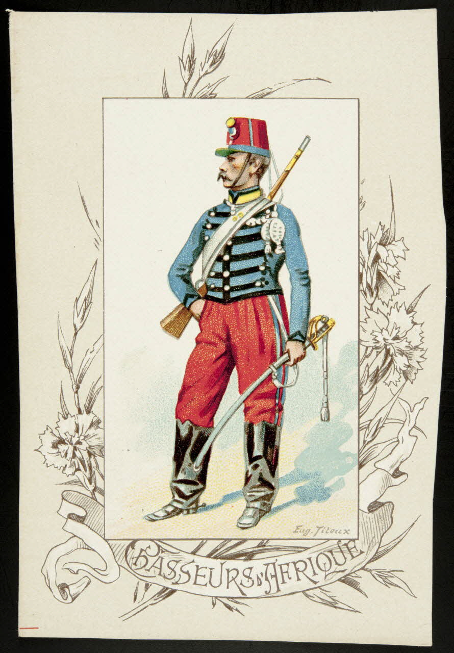 Titeur E. ; Imprimerie H. Laas carte réclame chromo Paris 1878-1905 1995.1.955.18 Photo