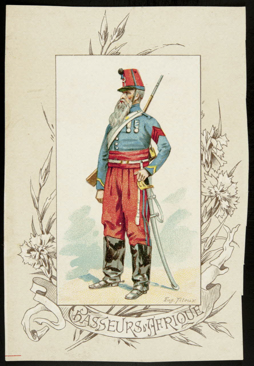 Titeur E. ; Imprimerie H. Laas carte réclame chromo Paris 1878-1905 1995.1.955.19 Photo