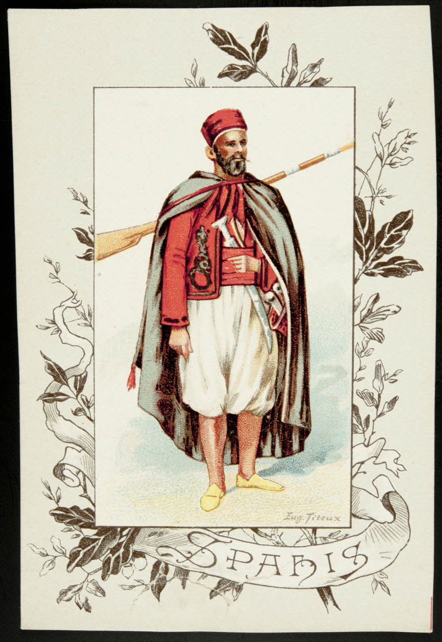 Titeur E. ; Imprimerie H. Laas carte réclame chromo Paris 1878-1905 1995.1.955.28 Photo