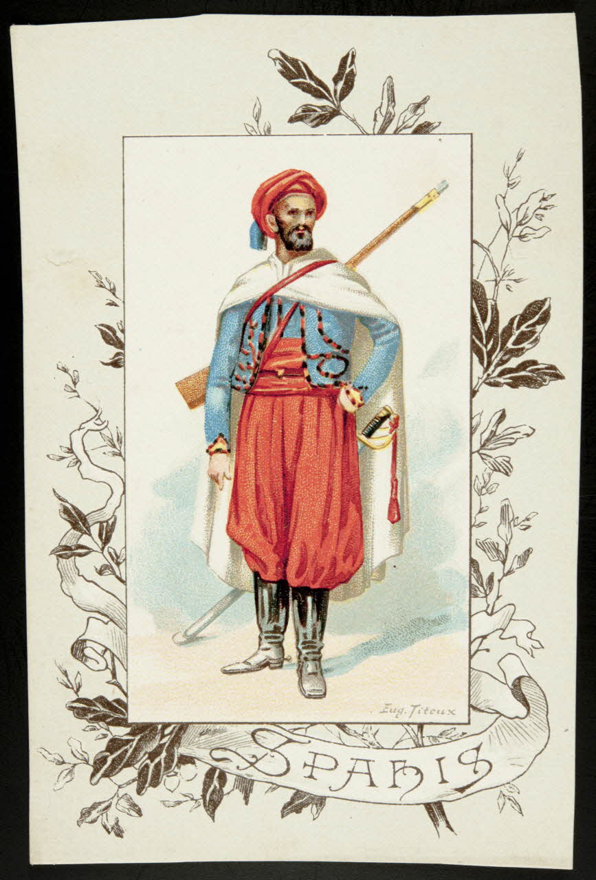 Titeur E. ; Imprimerie H. Laas carte réclame chromo Paris 1878-1905 1995.1.955.30 Photo