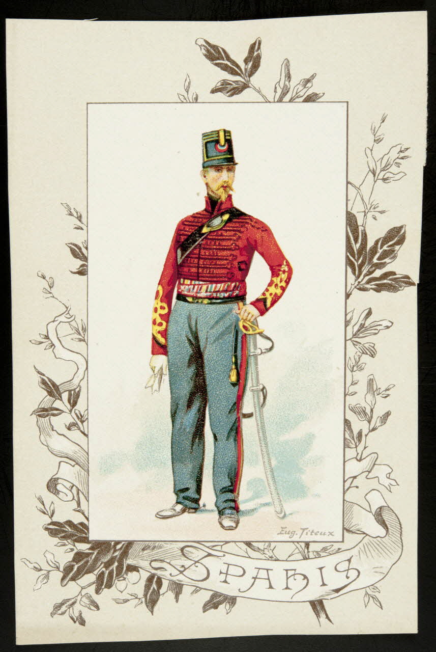 Titeur E. ; Imprimerie H. Laas carte réclame chromo Paris 1878-1905 1995.1.955.32 Photo