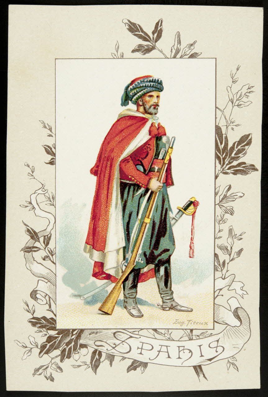 Titeur E. ; Imprimerie H. Laas carte réclame chromo Paris 1878-1905 1995.1.955.33 Photo