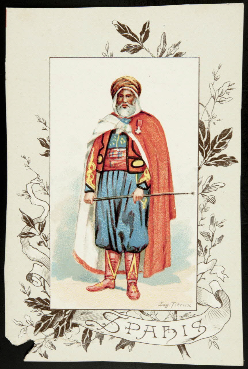 Titeur E. ; Imprimerie H. Laas carte réclame chromo Paris 1878-1905 1995.1.955.35 Photo