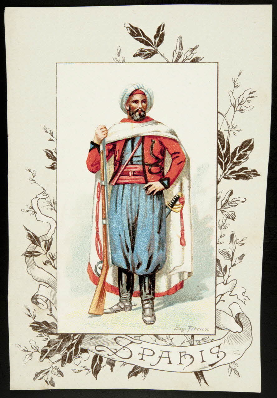 Titeur E. ; Imprimerie H. Laas carte réclame chromo Paris 1878-1905 1995.1.955.37 Photo