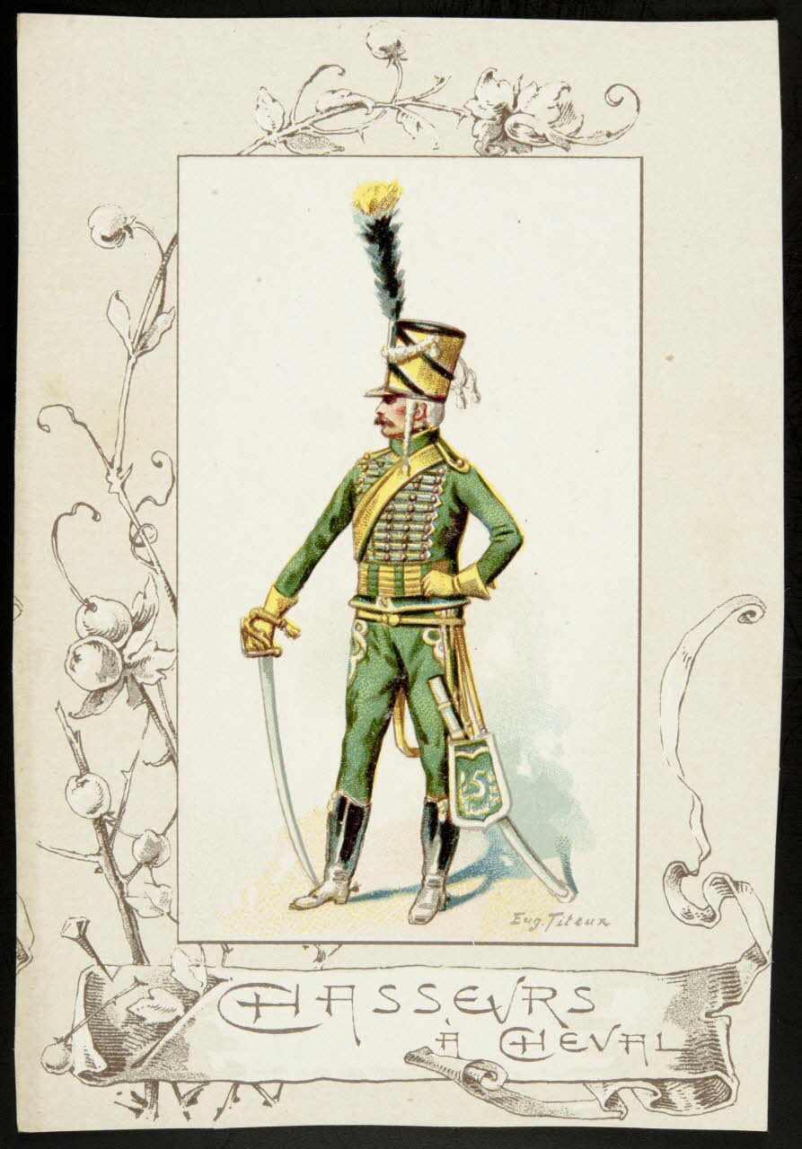 Titeur E. ; Imprimerie H. Laas carte réclame chromo Paris 1878-1905 1995.1.955.4 Photo