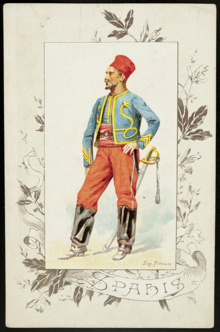 Titeur E. ; Imprimerie H. Laas carte réclame chromo Paris 1878-1905 1995.1.955.40 Photo