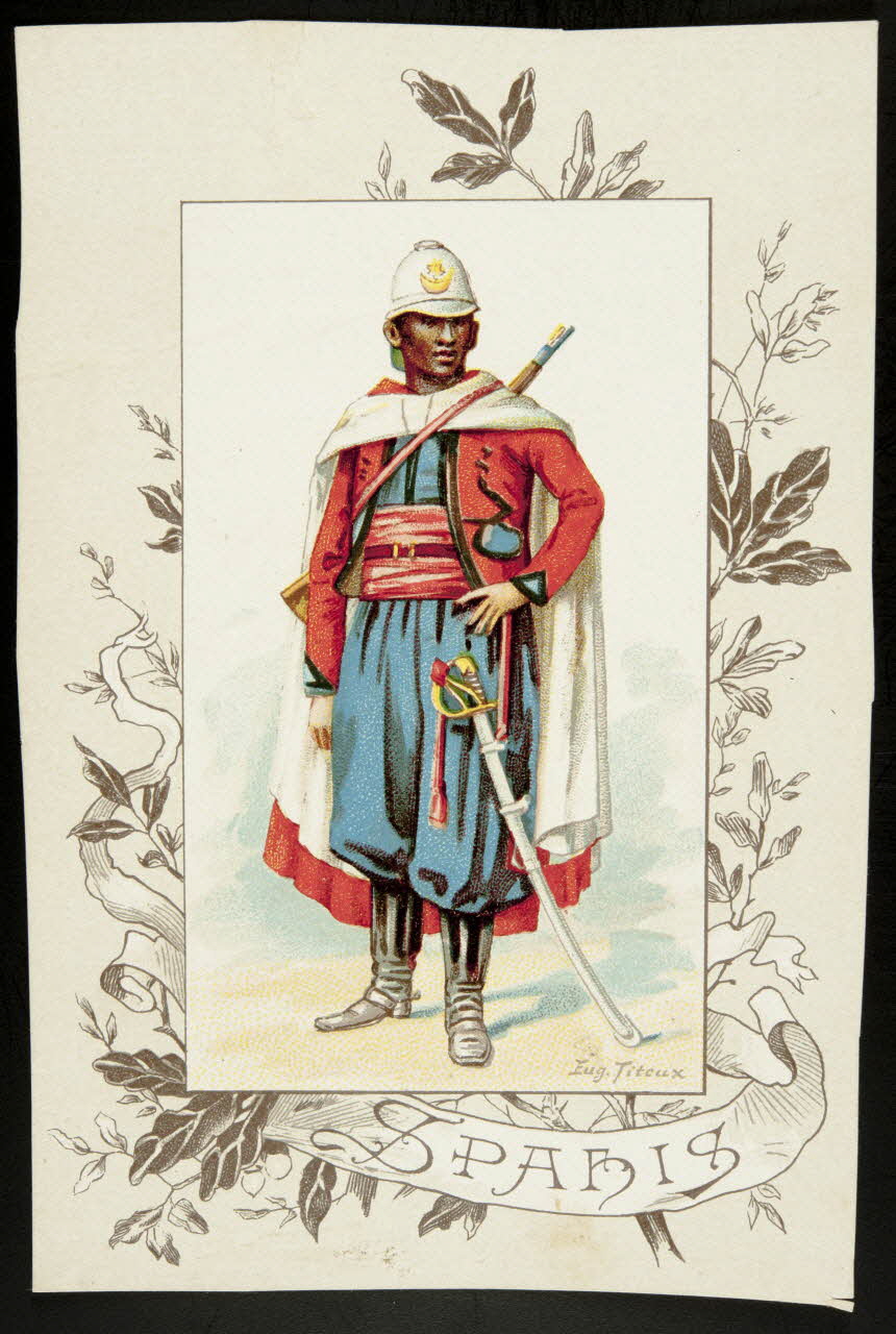 Titeur E. ; Imprimerie H. Laas carte réclame chromo Paris 1878-1905 1995.1.955.42 Photo