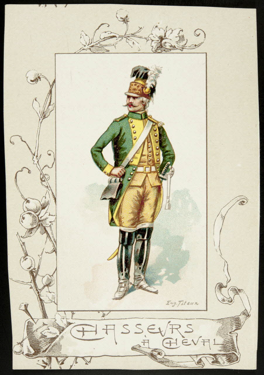 Titeur E. ; Imprimerie H. Laas carte réclame chromo Paris 1878-1905 1995.1.955.49 Photo