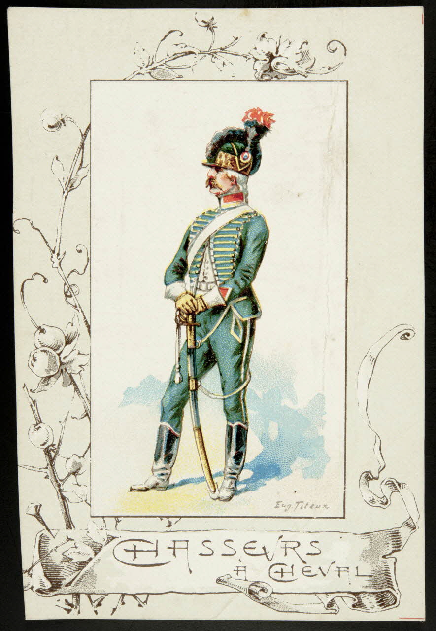 Titeur E. ; Imprimerie H. Laas carte réclame chromo Paris 1878-1905 1995.1.955.52 Photo