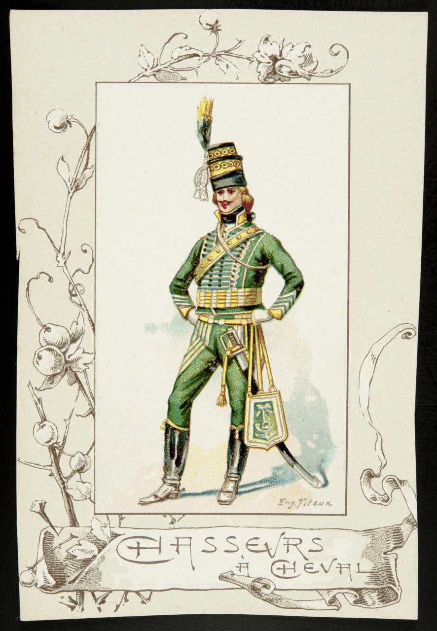 Titeur E. ; Imprimerie H. Laas carte réclame chromo Paris 1878-1905 1995.1.955.55 Photo