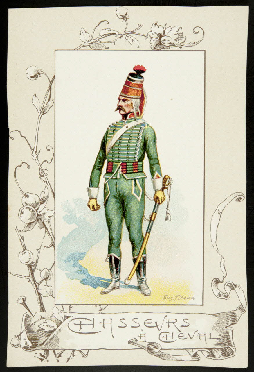 Titeur E. ; Imprimerie H. Laas carte réclame chromo Paris 1878-1905 1995.1.955.56 Photo