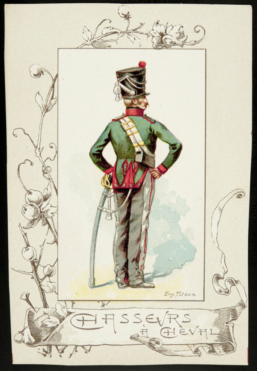 Titeur E. ; Imprimerie H. Laas carte réclame chromo Paris 1878-1905 1995.1.955.6 Photo